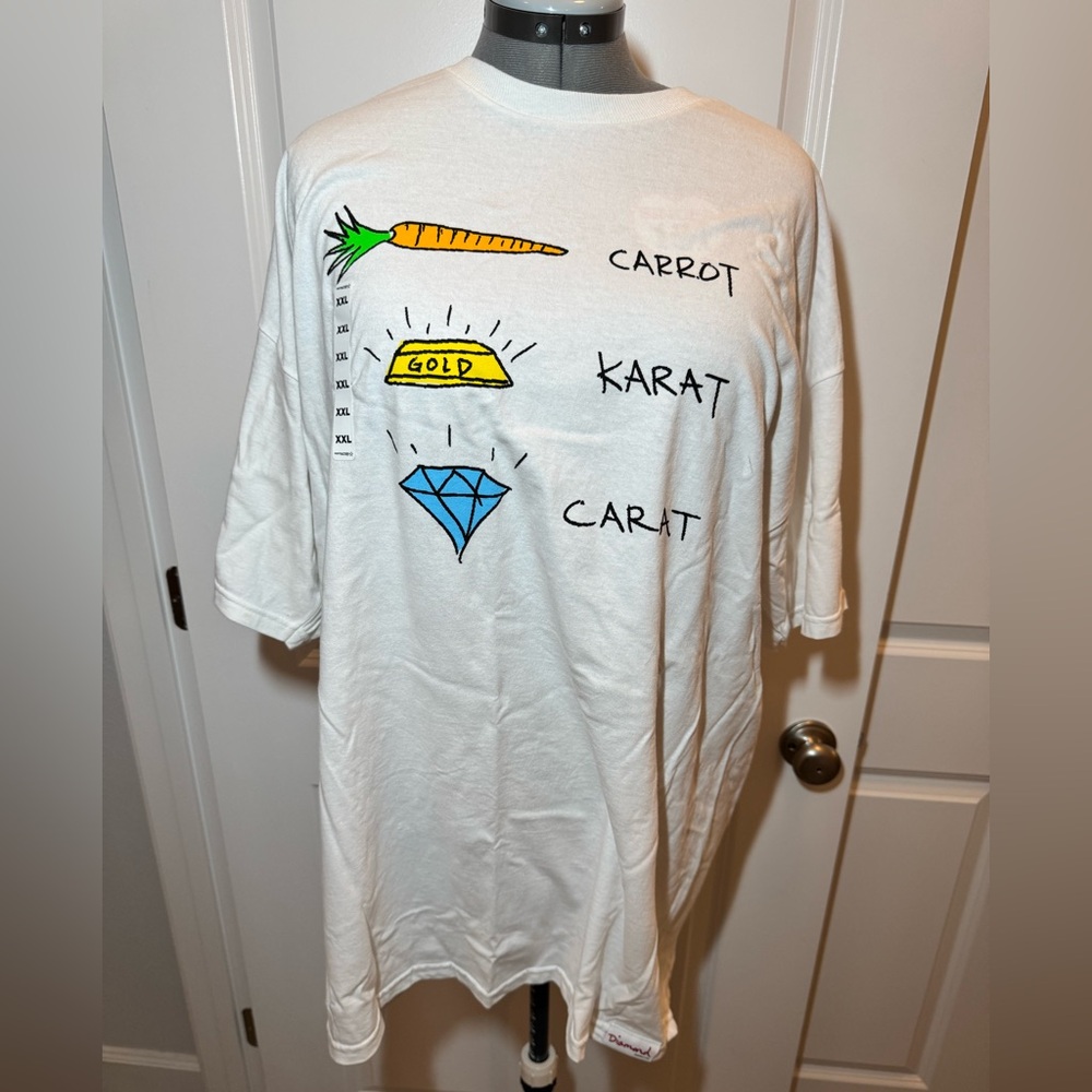 NWT Diamond Supply White Tee 2X